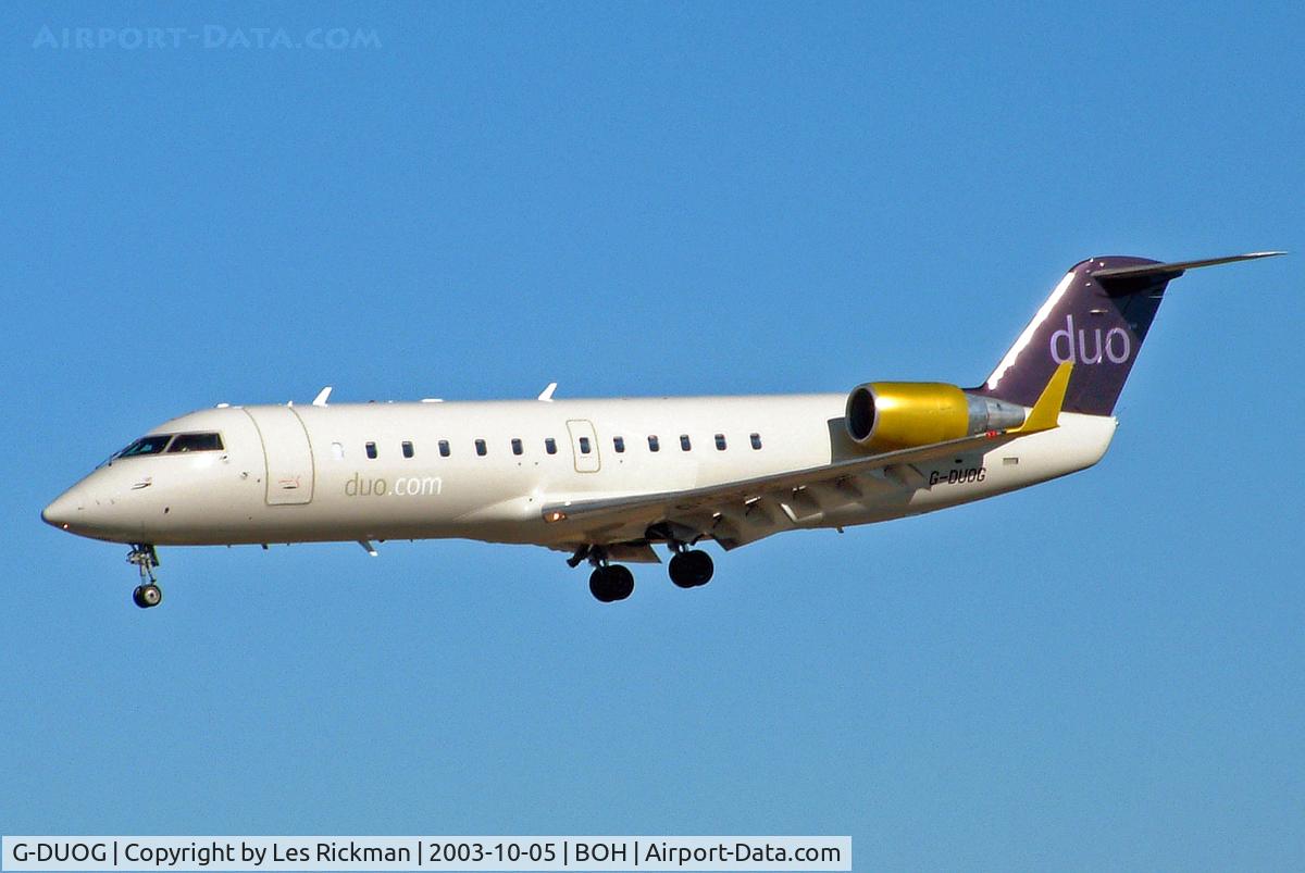 G-DUOG, 1998 Canadair CRJ-200LR (CL-600-2B19) C/N 7247, Bombardier CRJ-200LR