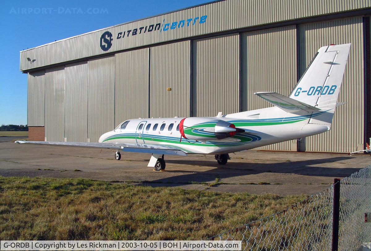 G-ORDB, 2002 Cessna 550 Citation Bravo C/N 550-1042, Cessna 550 Citation Bravo