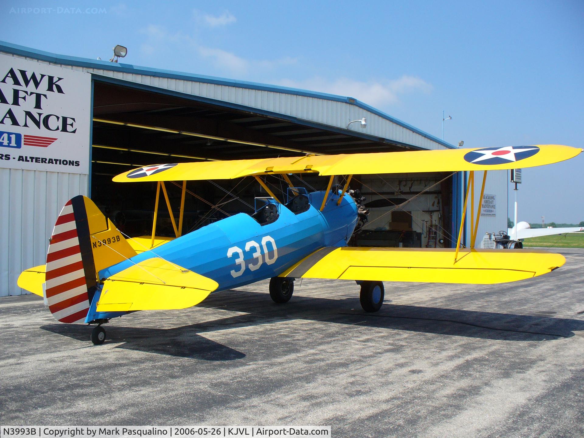 N3993B, 1984 Boeing 75 C/N AR-30, Stearman