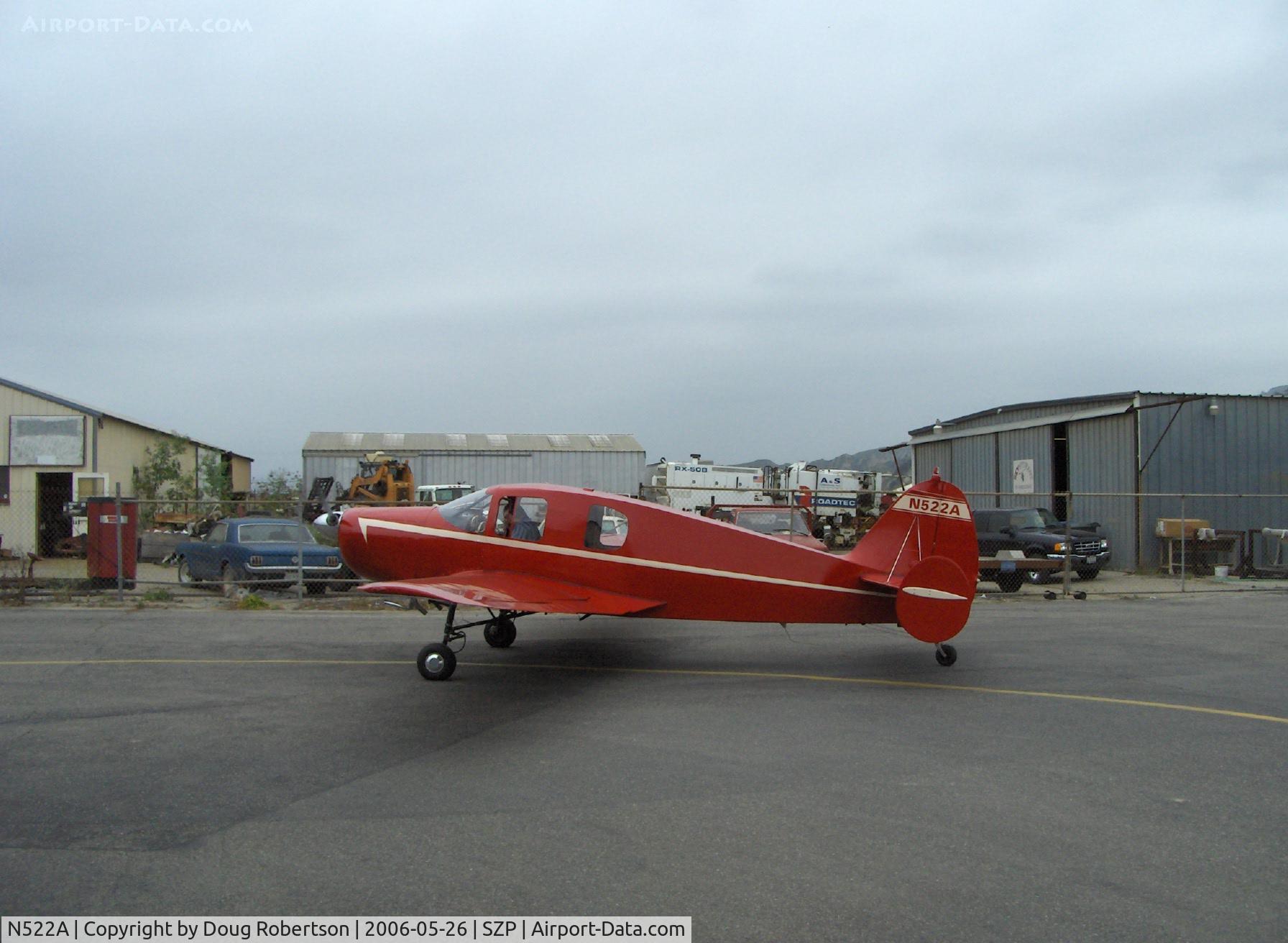 N522A, 1951 Bellanca 14-19 Cruisair Senior C/N 2075, 1951 Bellanca 14-19 CRUISEMASTER, Lycoming O-435C 190 Hp, constant-speed prop, retractible gear, cruising speed 180 mph