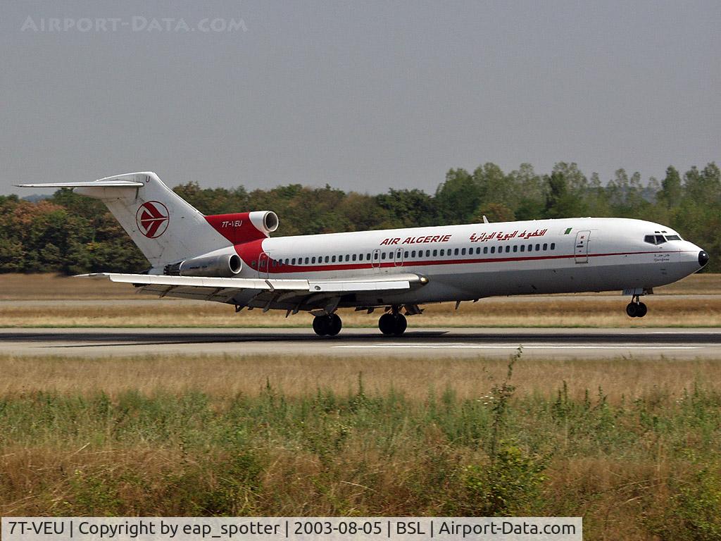 7T-VEU, 1980 Boeing 727-2D6 C/N 22373, Landing on runway 16 from Algerie