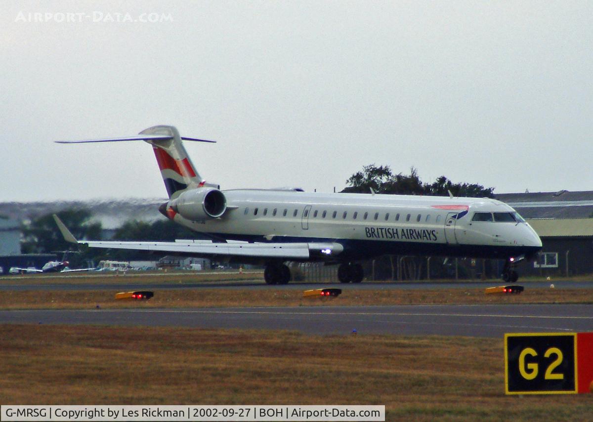 G-MRSG, 2002 Bombardier CRJ-701ER (CL-600-2C10) Regional Jet C/N 10052, Canadair CL.600-2C10 RJ