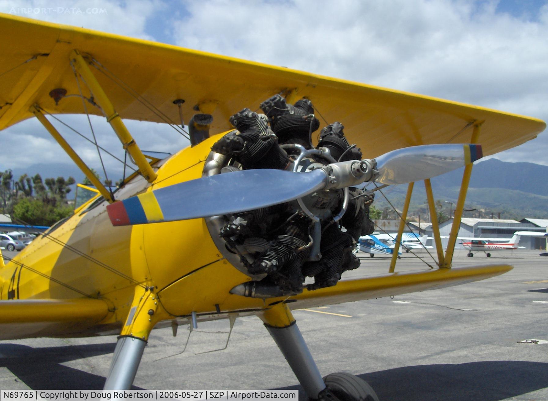 N69765, 1941 Boeing A75N1 (PT17) C/N 75-1044, 1941 Boeing Stearman A75N1, Continental W670-5 220 Hp air-cooled radial