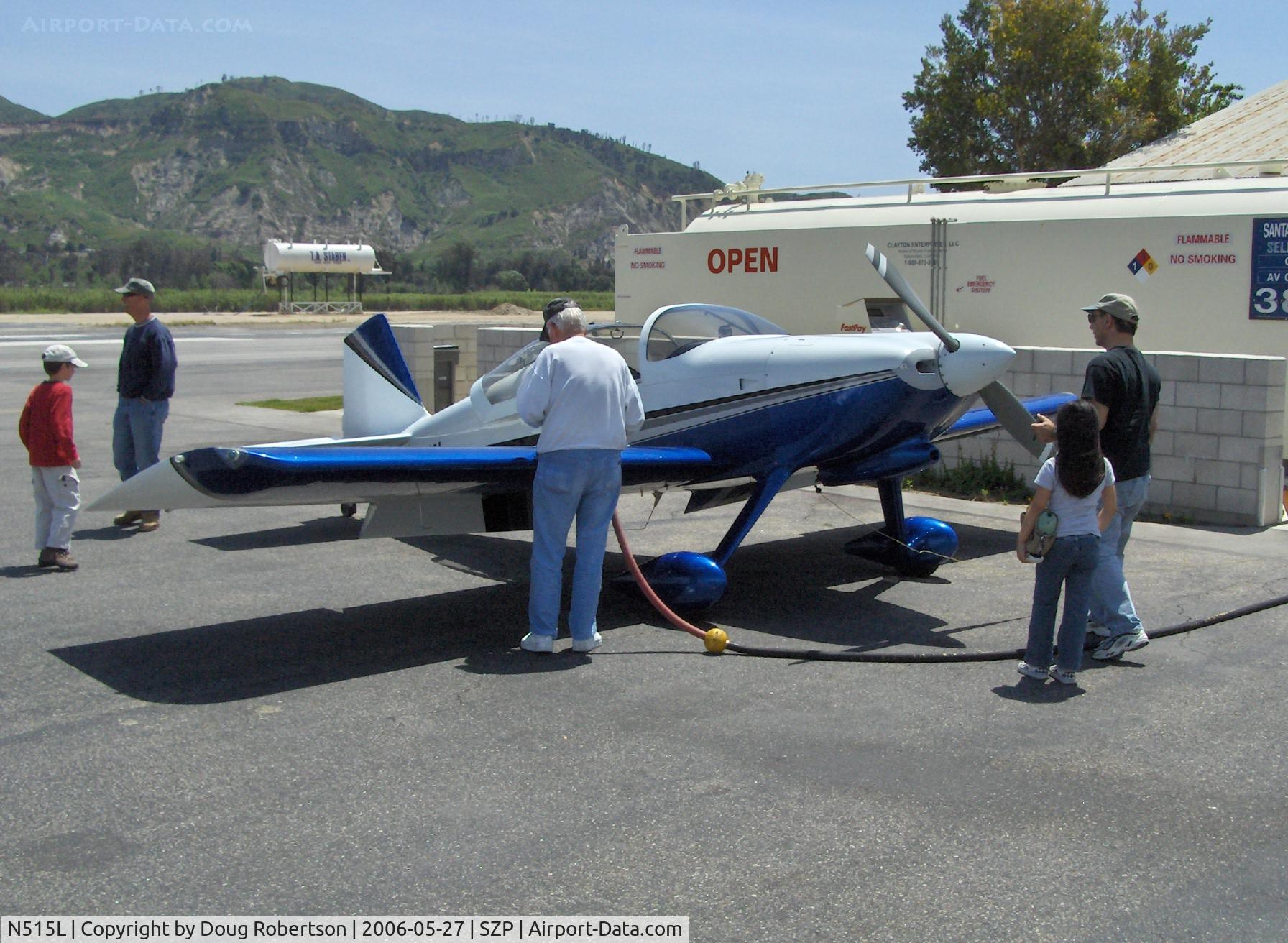 N515L, 2000 Vans RV-6 C/N 22923, 2000 Owens VAN'S RV-6, Lycoming O&VO-360