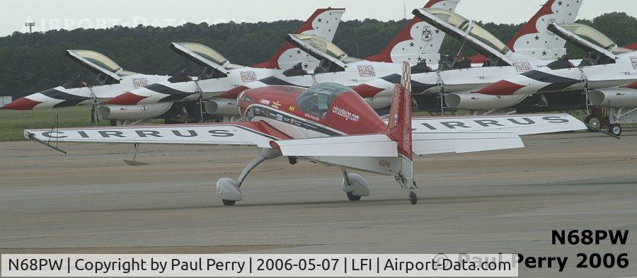 N68PW, Extra EA-300S C/N 030, Patty taxiing out for her show, almost matching the Thunderbirds