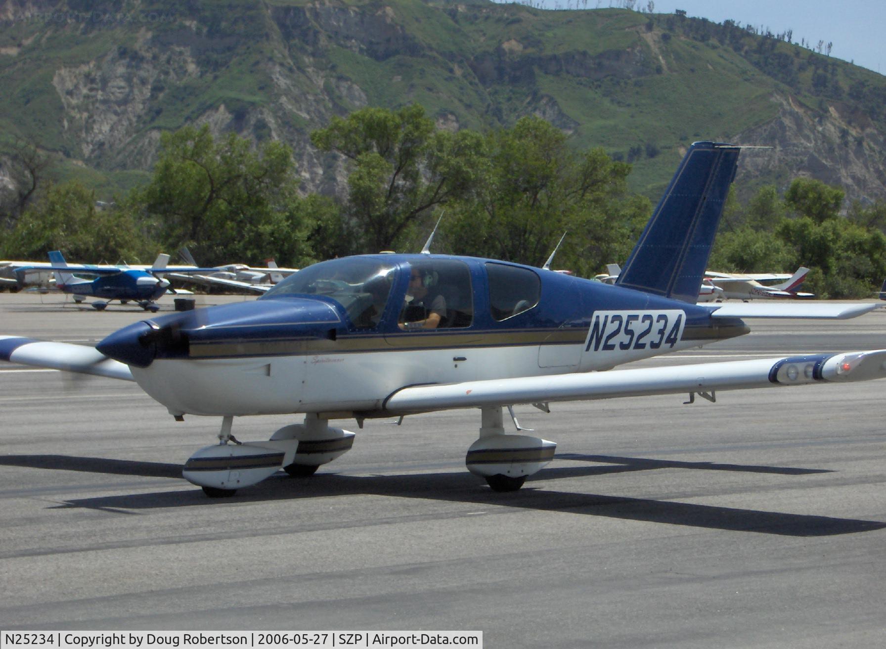 N25234, Socata TB-10 Tobago C/N 978, 1990 SOCATA TB10 TOBAGO, Lycoming O&VO-360-A1AD 180 Hp, fixed gear, constant-speed prop, taxi to Runway 22