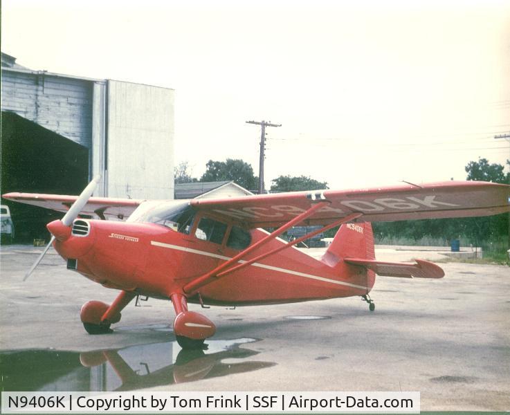 N9406K, 1947 Stinson 108 Voyager C/N 108-2406, Taken at Stinson Field, San Antonio, TX 1960