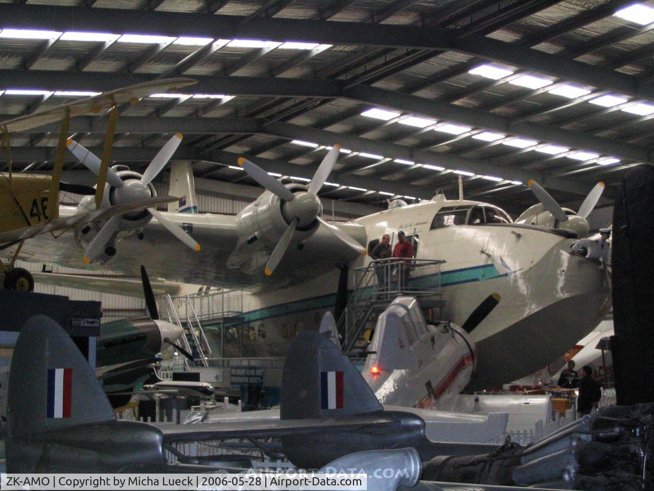 ZK-AMO, 1949 Short S45 Solent 4 C/N SH.1559, The world's only Solent Mark IV flying boat (Tasman Empire Airways Limited [TEAL], the predecessor of Air New Zealand). Preserved at the Museum of Transport and Technology MOTAT, Auckland, New Zealand