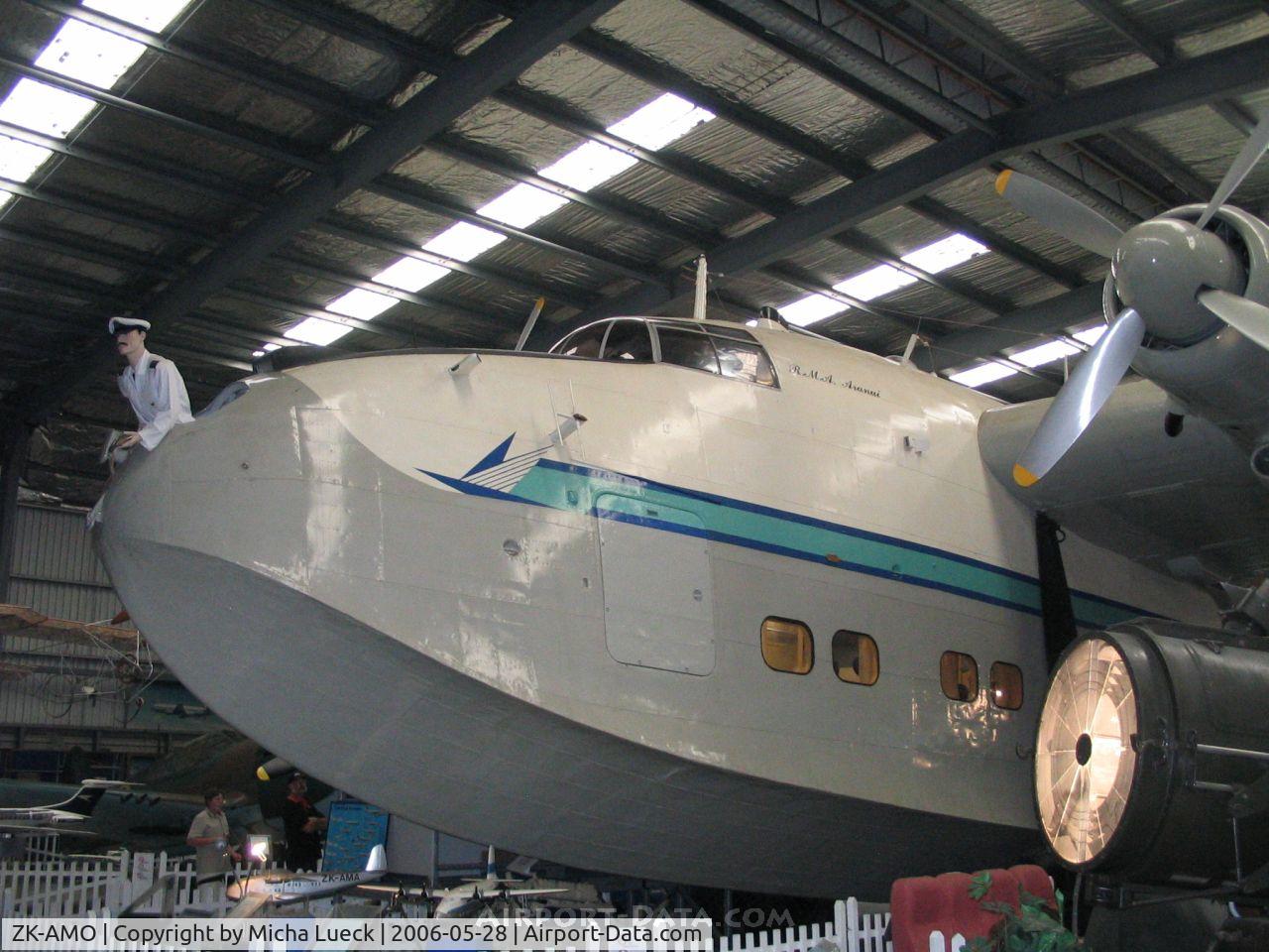 ZK-AMO, 1949 Short S45 Solent 4 C/N SH.1559, The world's only Solent Mark IV flying boat (Tasman Empire Airways Limited [TEAL], the predecessor of Air New Zealand). Preserved at the Museum of Transport and Technology MOTAT, Auckland, New Zealand