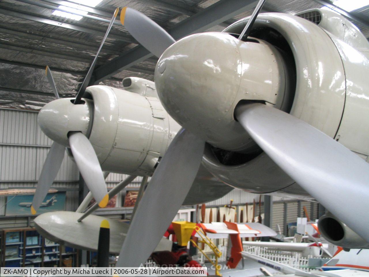 ZK-AMO, 1949 Short S45 Solent 4 C/N SH.1559, The massive engines of the world's only Solent Mark IV flying boat (Tasman Empire Airways Limited [TEAL], the predecessor of Air New Zealand). Preserved at the Museum of Transport and Technology MOTAT, Auckland, New Zealand