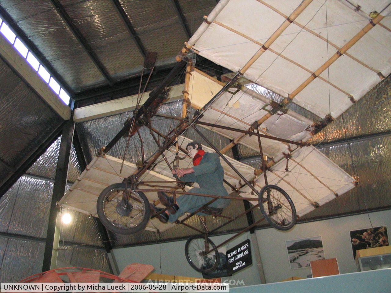 UNKNOWN, Miscellaneous Various C/N unknown, Richard Pearse's first (and most successful) aeroplane, built between 1898 and 1903 (replica). Preserved at the Museum of Transport and Technology (MOTAT) in Auckland, New Zealand.