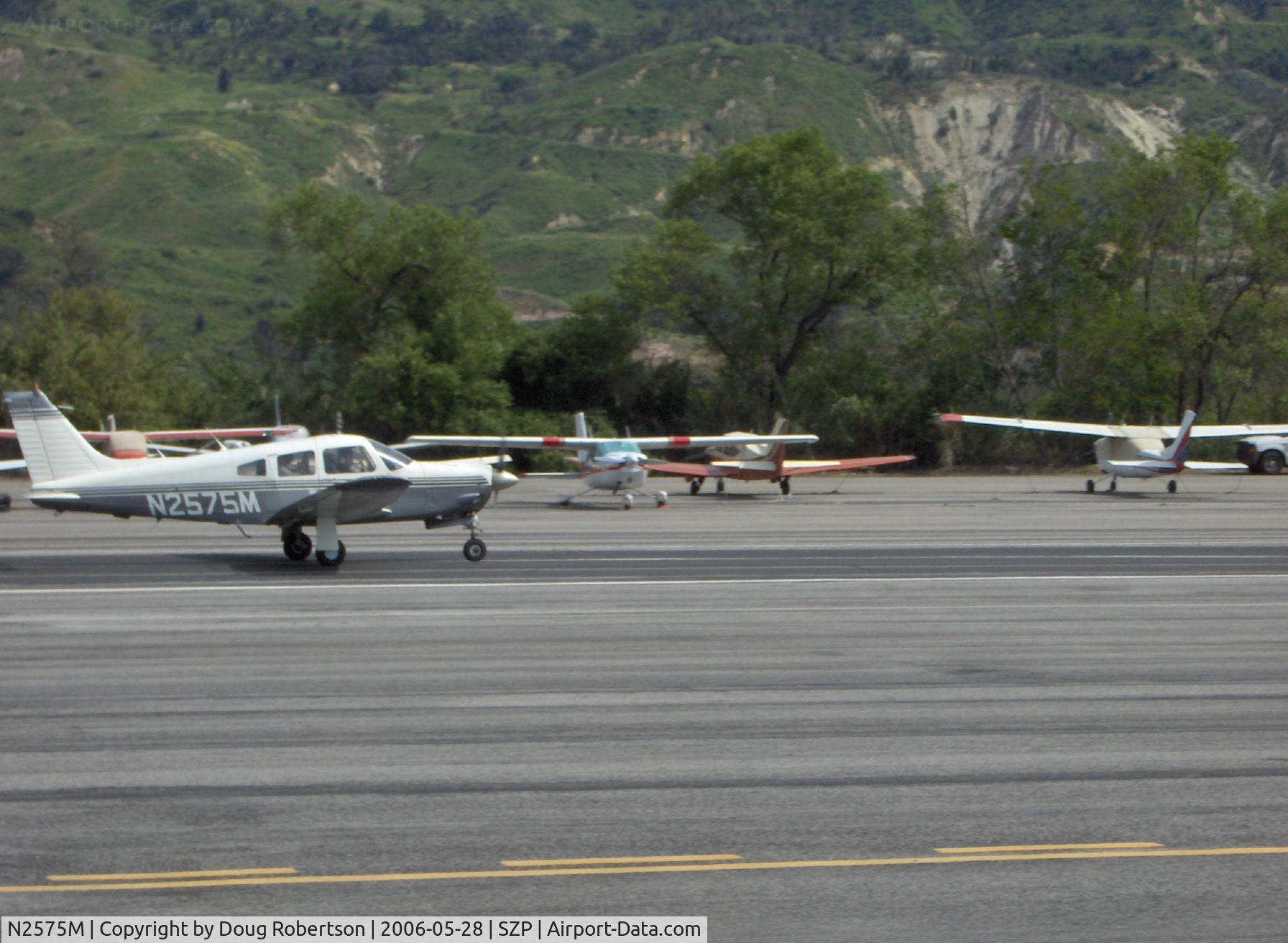 N2575M, 1977 Piper PA-28R-201 Cherokee Arrow III C/N 28R-7837094, 1977 Piper PA-28R-201 ARROW III, Lycoming IO-360-C1C 200 Hp, takeoff on Runway 22