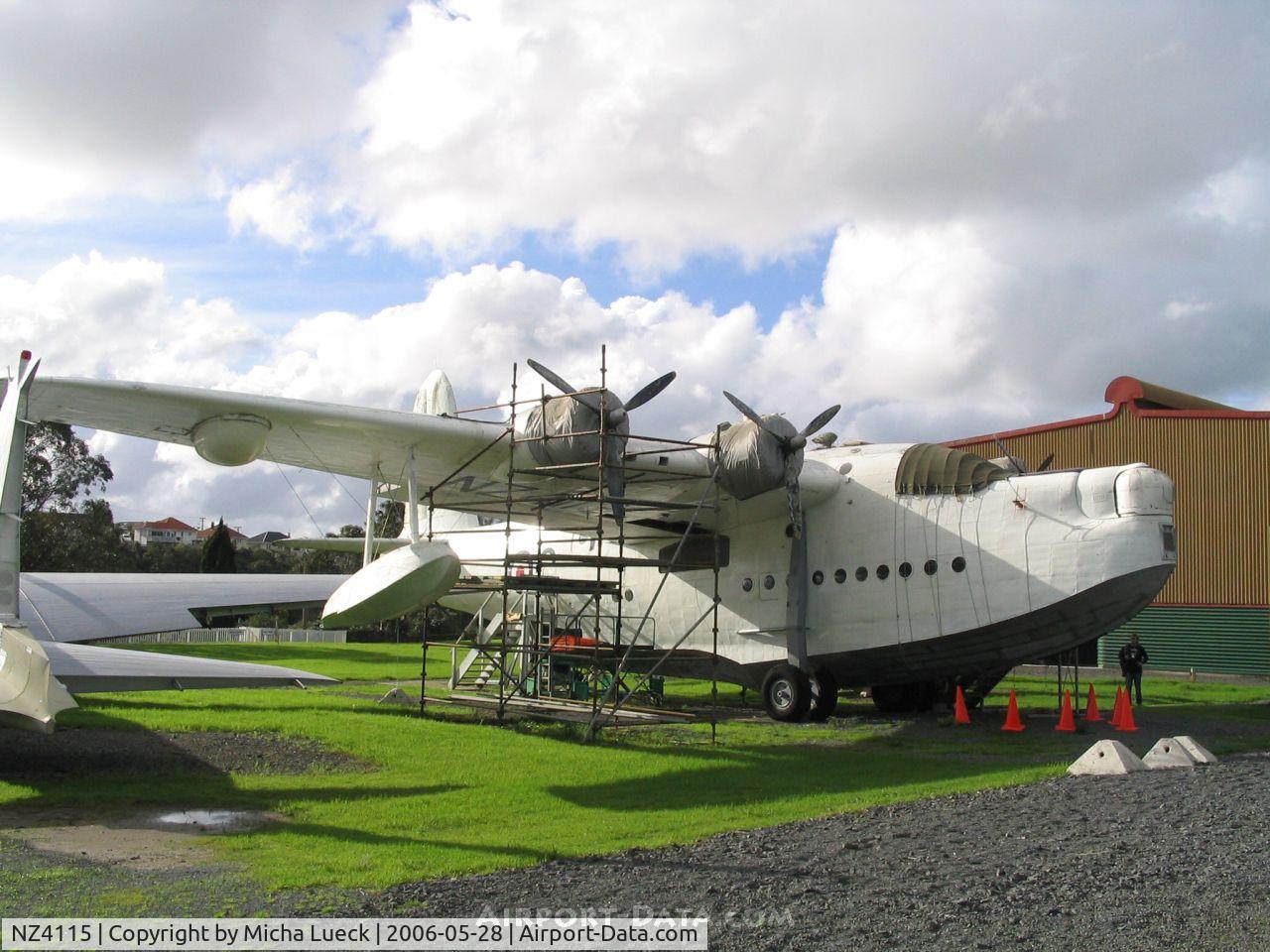 NZ4115, Short S.25 Sunderland V C/N SH.1552, Short Sunderland Mark IV - to be restored at the Museum of Transport and Technology (MOTAT) in Auckland, New Zealand.