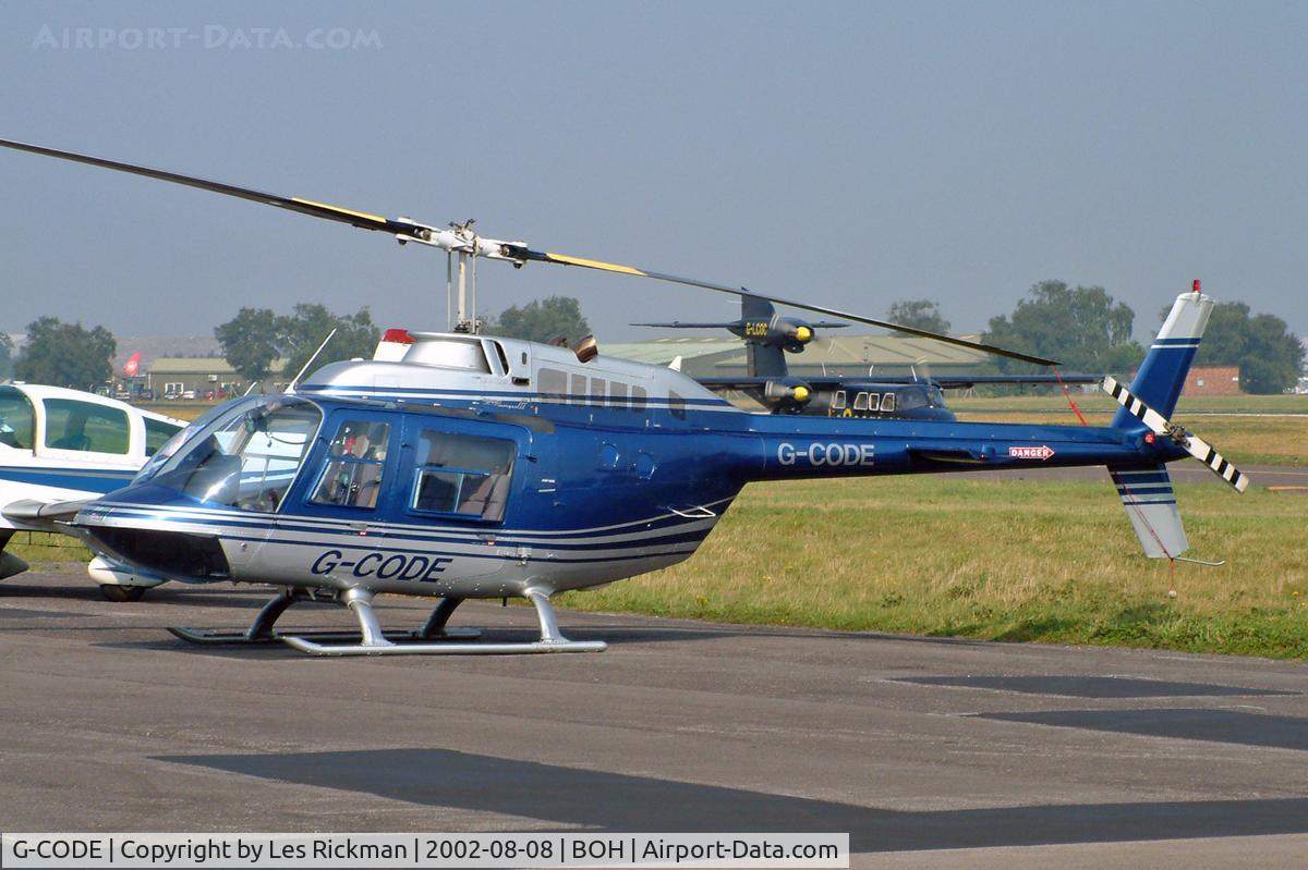 G-CODE, 1985 Bell 206B JetRanger III C/N 3850, Bell 206B Jetranger 3
