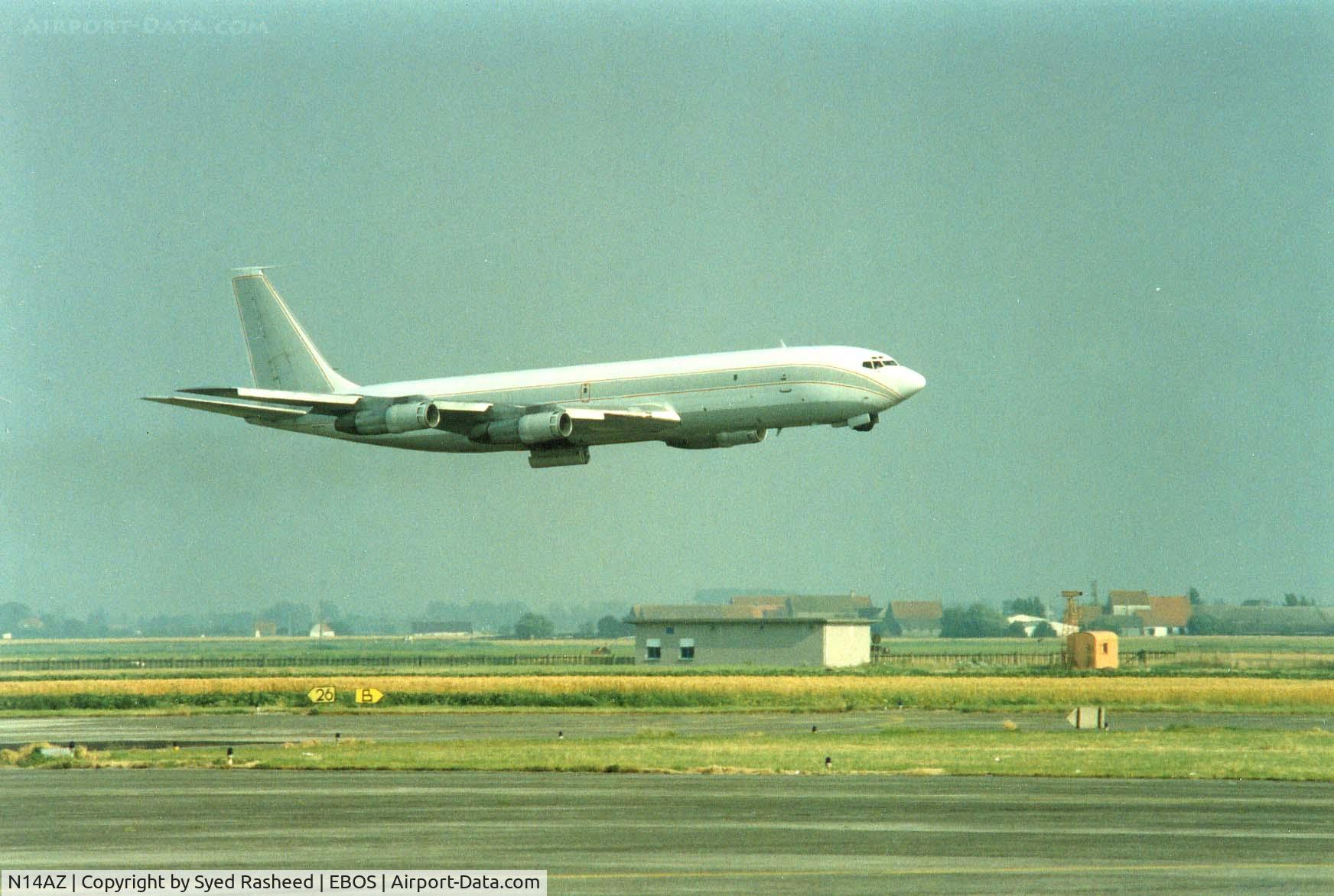 N14AZ, 1967 Boeing 707-336C C/N 19498, B707-323 Departing MT to Manston EGMH