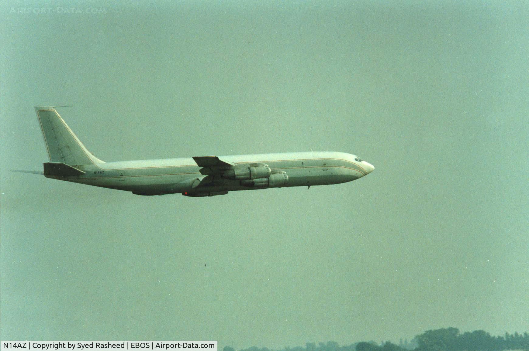 N14AZ, 1967 Boeing 707-336C C/N 19498, B707-323 Departing MT to Manston EGMH