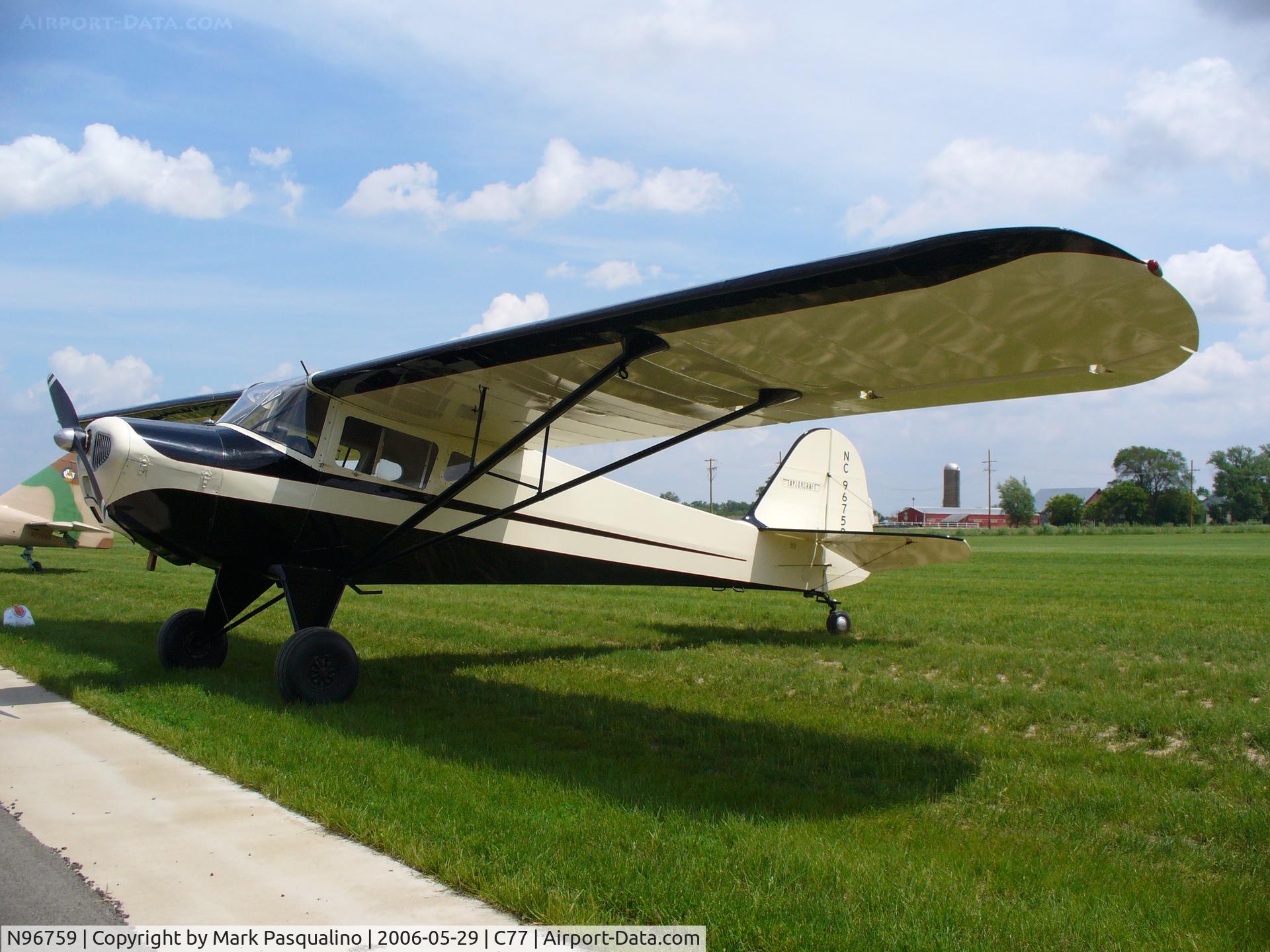N96759, 1946 Taylorcraft BC12-D C/N 9059, BC-12D
