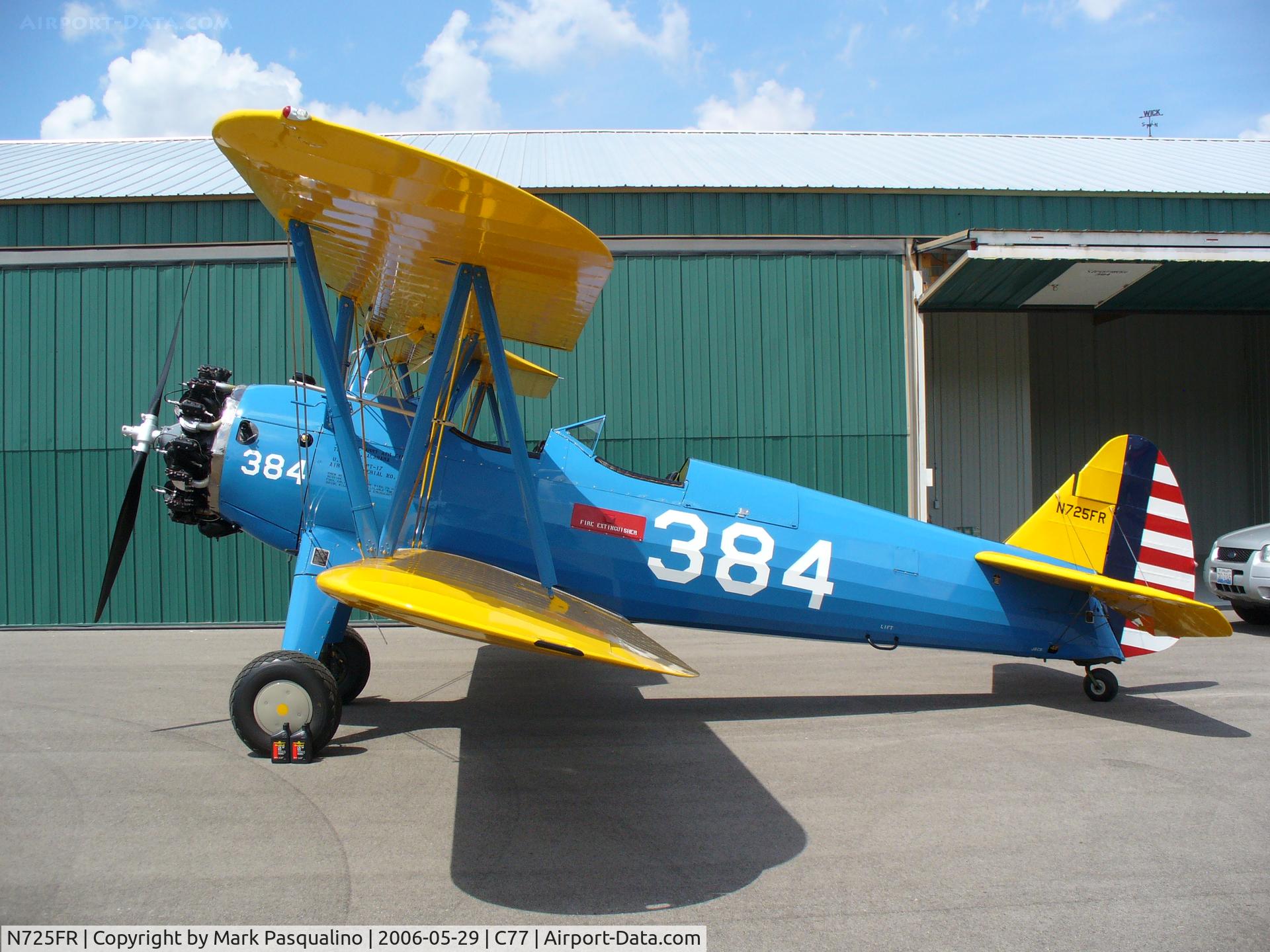 N725FR, 1940 Boeing A75 C/N 75-384, Stearman