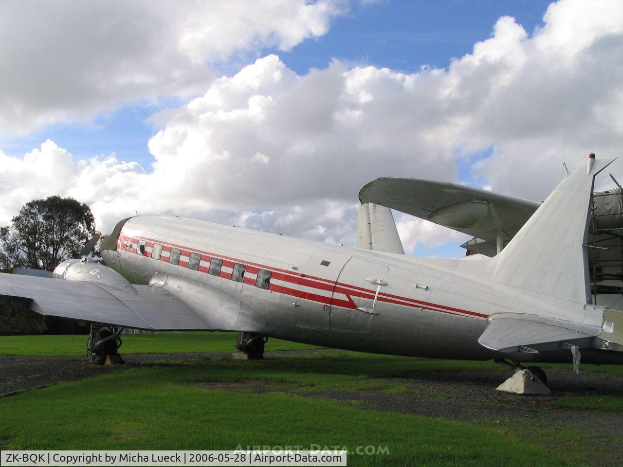 ZK-BQK, 1944 Douglas C-47B Skytrain C/N 16567/33315, DC 3, preserved at the Museum of Transport and Technology (MOTAT) in Auckland, New Zealand