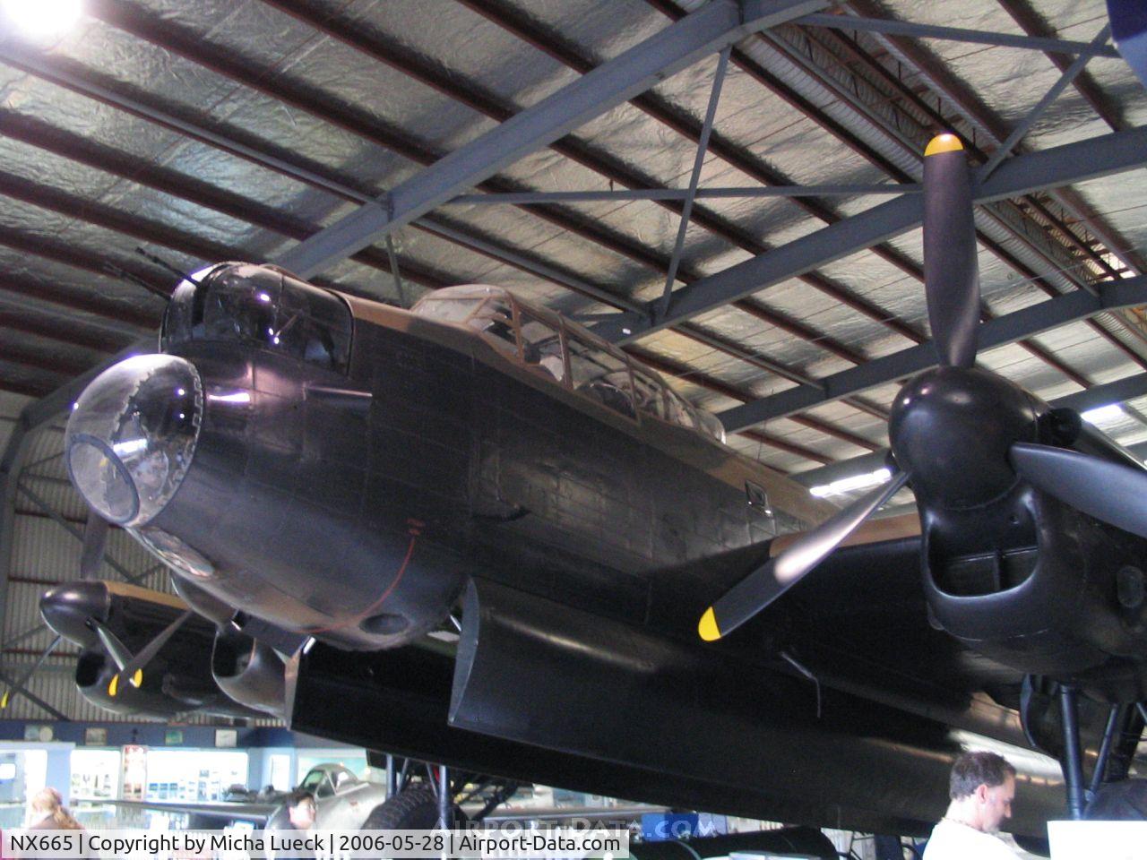 NX665, 1945 Avro Lancaster B MK 7 C/N Not found WU13/NX665, 1945 AVRO Lancaster SR V PB 457, preserved at the Museum of Transport and Technology (MOTAT) in Auckland, New Zealand