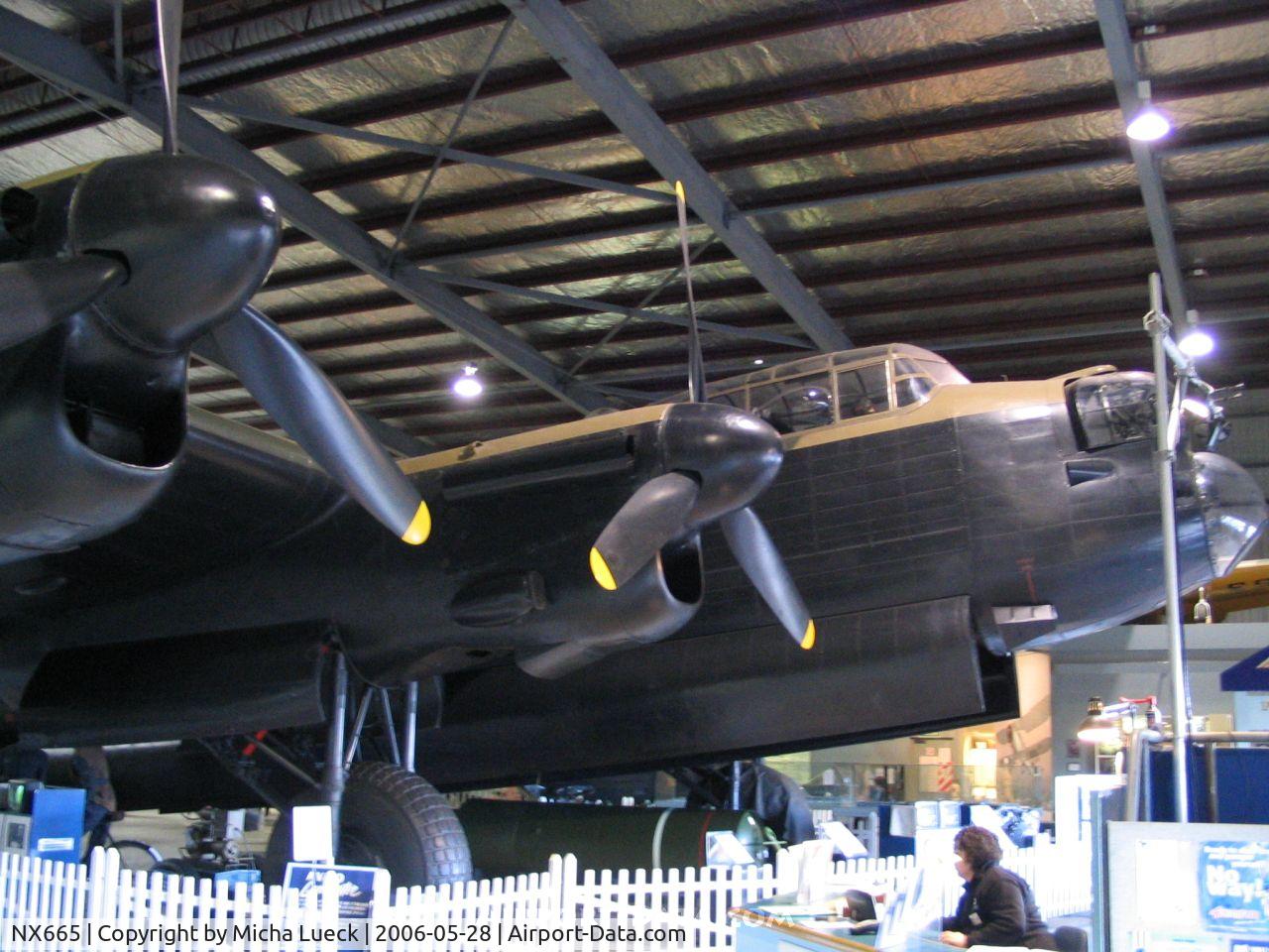 NX665, 1945 Avro Lancaster B MK 7 C/N Not found WU13/NX665, 1945 AVRO Lancaster SR V PB 457, preserved at the Museum of Transport and Technology (MOTAT) in Auckland, New Zealand