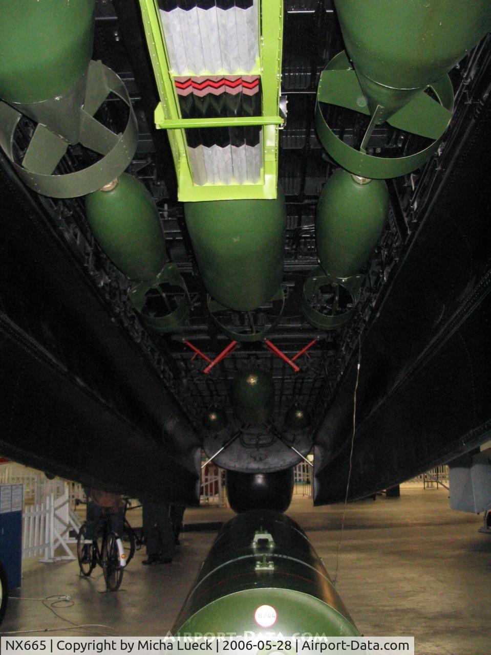 NX665, 1945 Avro Lancaster B MK 7 C/N Not found WU13/NX665, Bomb compartment underneath a 1945 AVRO Lancaster SR V PB 457, preserved at the Museum of Transport and Technology (MOTAT) in Auckland, New Zealand
