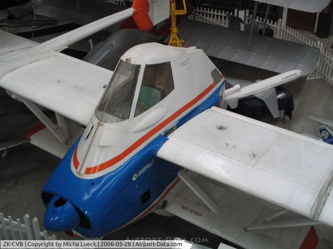 ZK-CVB, Transavia PL-12 Airtruk C/N 1, Transavia Airtruk PL-12 (cropduster), preserved at the Museum of Transport and Technology (MOTAT) in Auckland, New Zealand