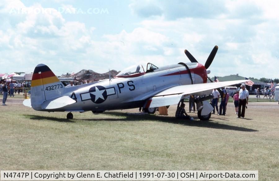 N4747P, 1945 Republic P-47D-40-RA Thunderbolt C/N 44-90368, At the EAA Fly In