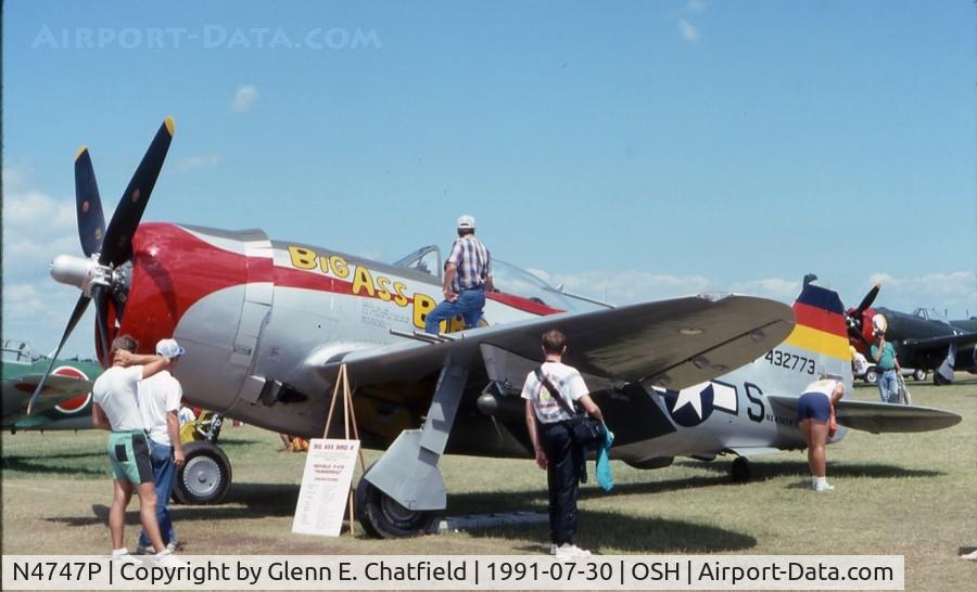 N4747P, 1945 Republic P-47D-40-RA Thunderbolt C/N 44-90368, At the EAA Fly In