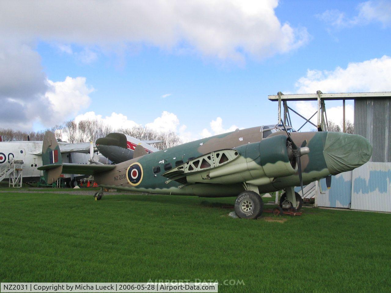 NZ2031, Lockheed Hudson III C/N 3854, (c/n 3854), Lockheed Model 414 Hudson III, originally RAF serial no. AE499. Preserved at the Museum of Transport and Technology (MOTAT) in Auckland, New Zealand