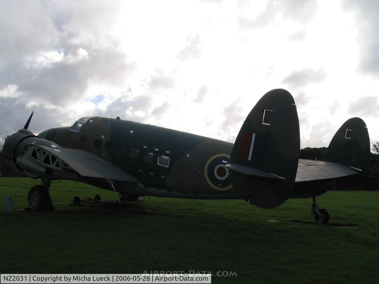 NZ2031, Lockheed Hudson III C/N 3854, (c/n 3854), Lockheed Model 414 Hudson III, originally RAF serial no. AE499. Preserved at the Museum of Transport and Technology (MOTAT) in Auckland, New Zealand