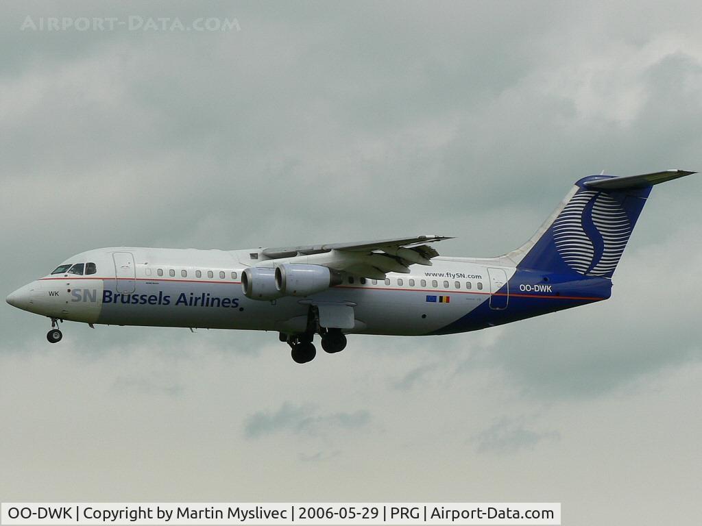 OO-DWK, 1999 British Aerospace Avro 146-RJ100 C/N E3360, Avro RJ100