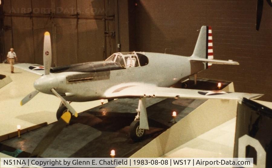 N51NA, 1941 North American XP-51 Mustang C/N 41-038, On display at the EAA Museum