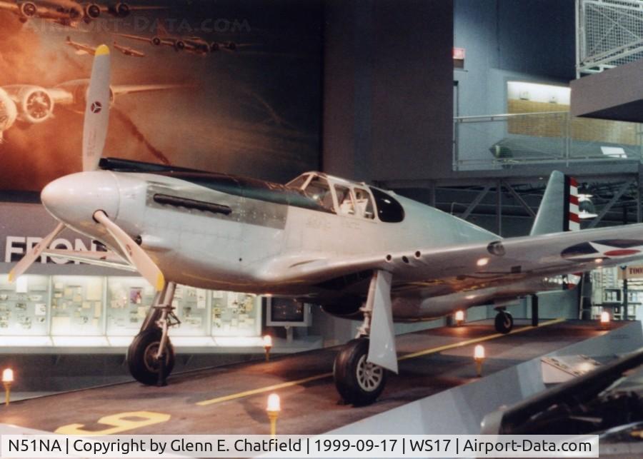 N51NA, 1941 North American XP-51 Mustang C/N 41-038, On display at the EAA Museum