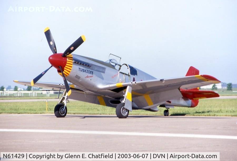 N61429, 1942 North American P-51C Mustang C/N 103-26199, On display at the airshow