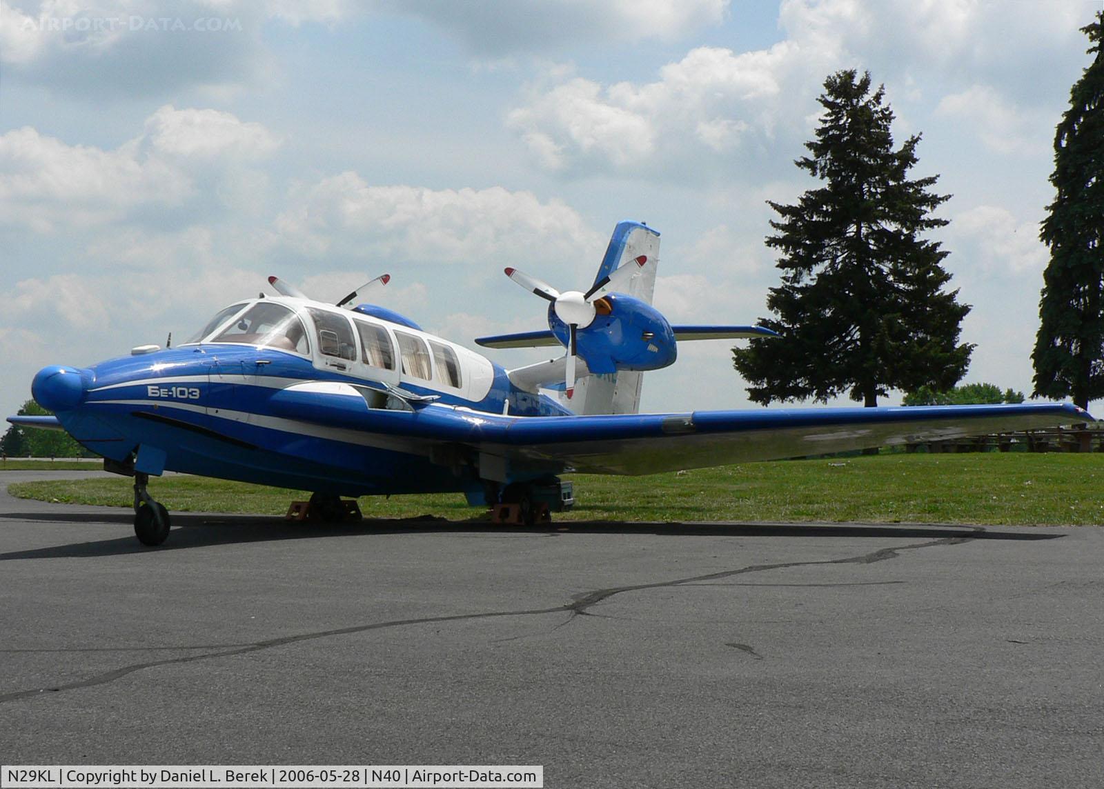 N29KL, 2003 Beriev Be-103 C/N 3302, Currently, there are only three of these beautiful and unusual Beriev Be-103 in the US; all three call Sky Manor Airport, Pittstown, NJ, their home.