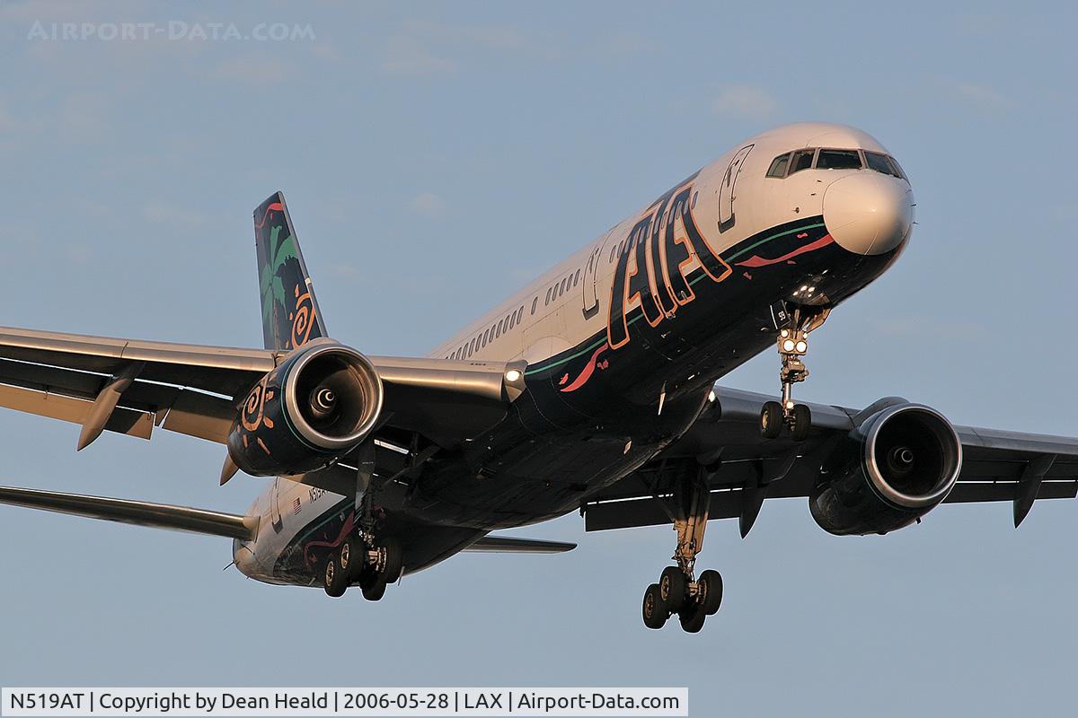 N519AT, 1997 Boeing 757-23N C/N 27975, ATA N519AT on final approach to RWY 24R.