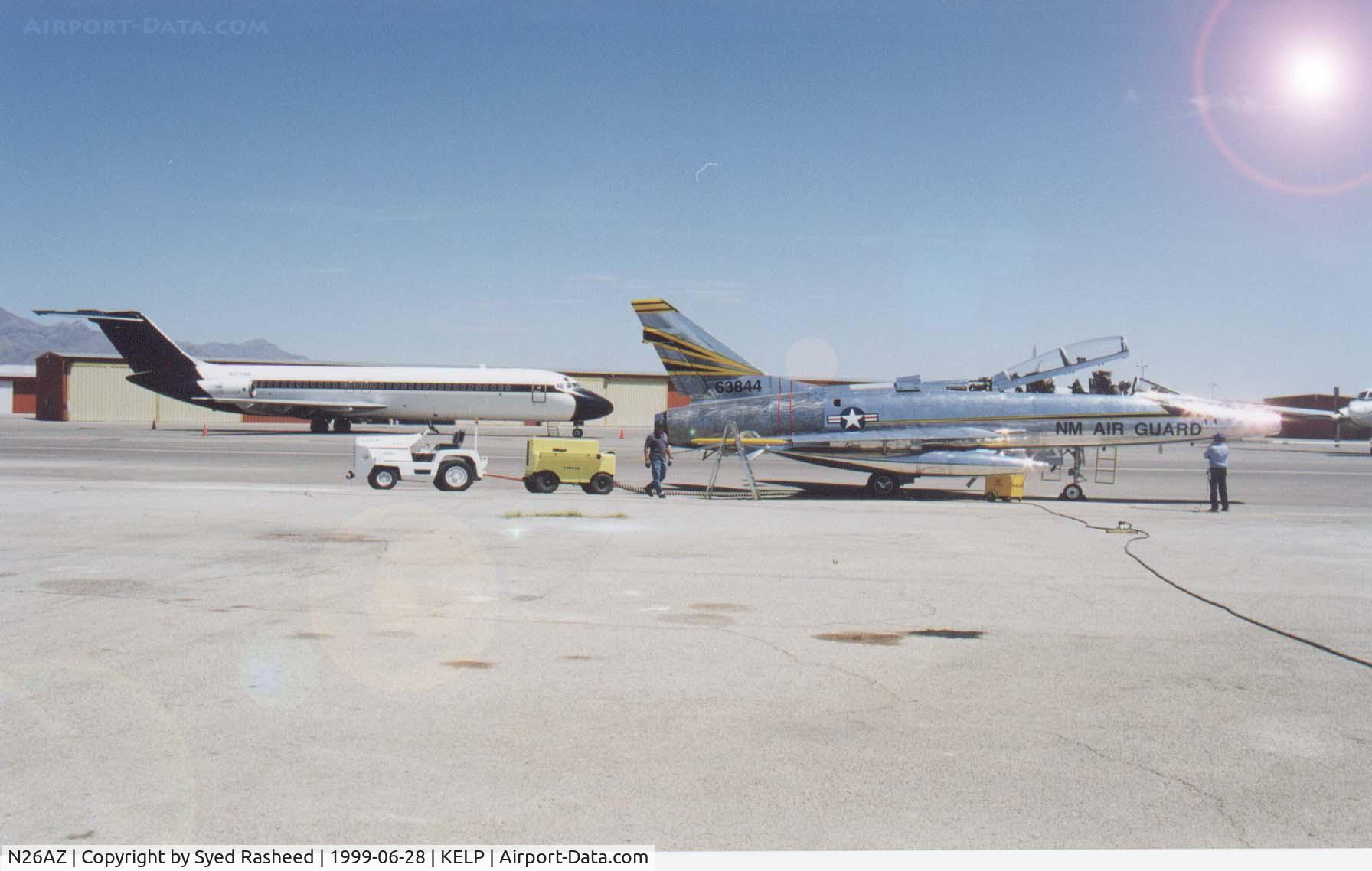 N26AZ, 1956 North American F-100F-10-NA Super Sabre C/N 56-3844 (243-120), F100F Super Sabre with DC9