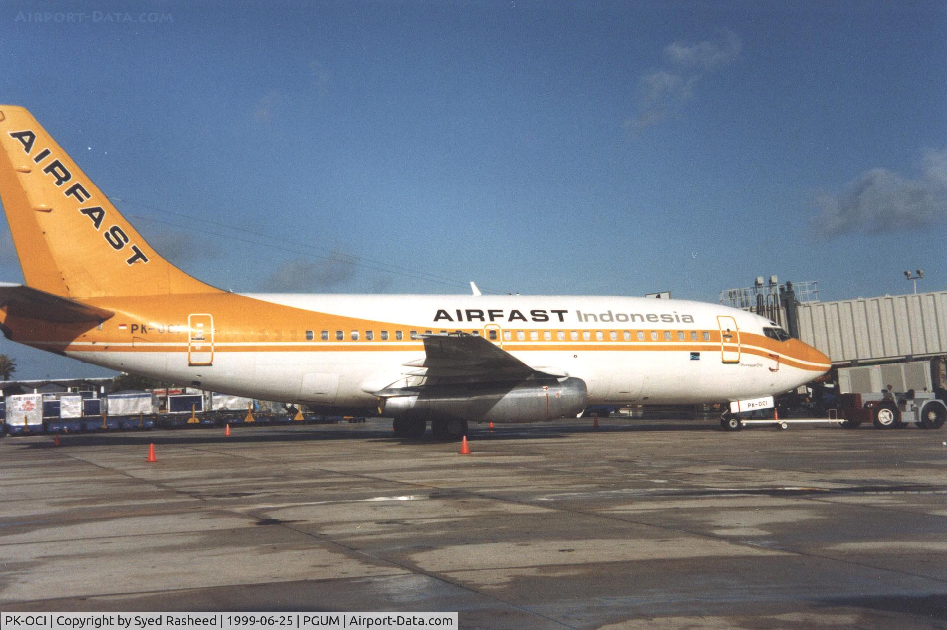 PK-OCI, Boeing 737-230C C/N 20255/234, B732 on Guam Ramp
