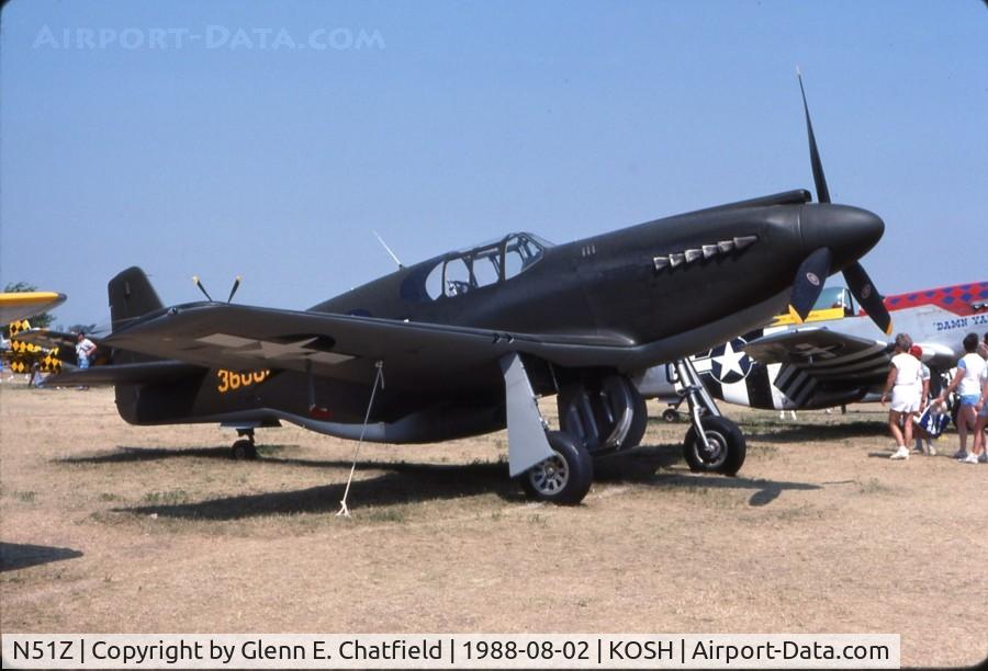 N51Z, 1985 North American P-51A-1NA Mustang C/N 99-22109, At the EAA Fly In