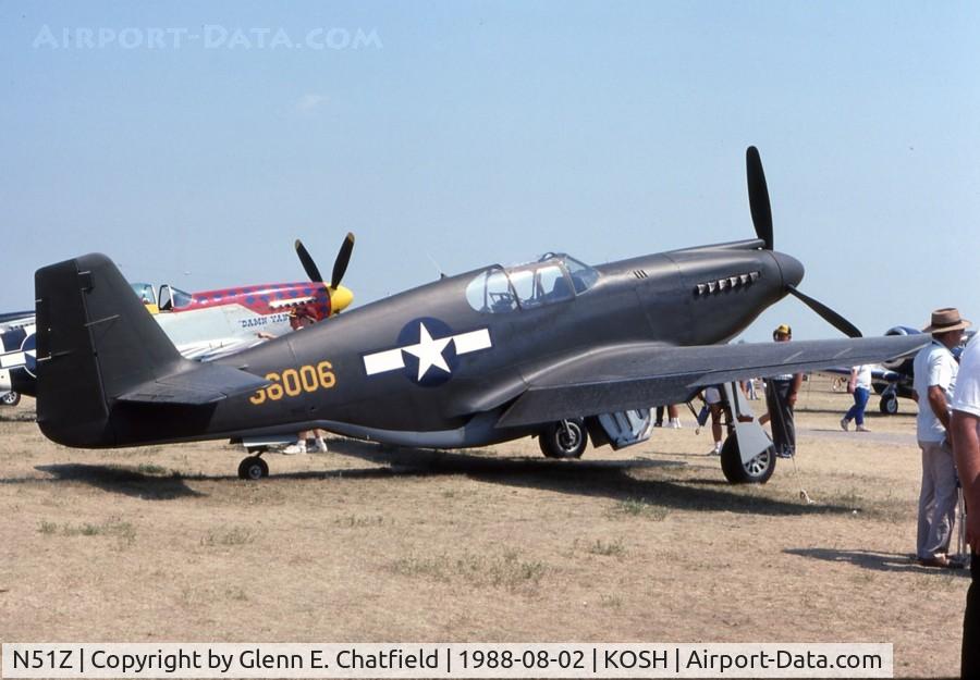 N51Z, 1985 North American P-51A-1NA Mustang C/N 99-22109, At the EAA Fly In