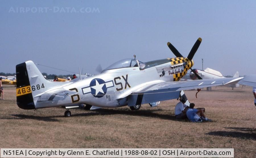 N51EA, 1944 North American F-51D Mustang C/N 44-72483, At the EAA Fly In