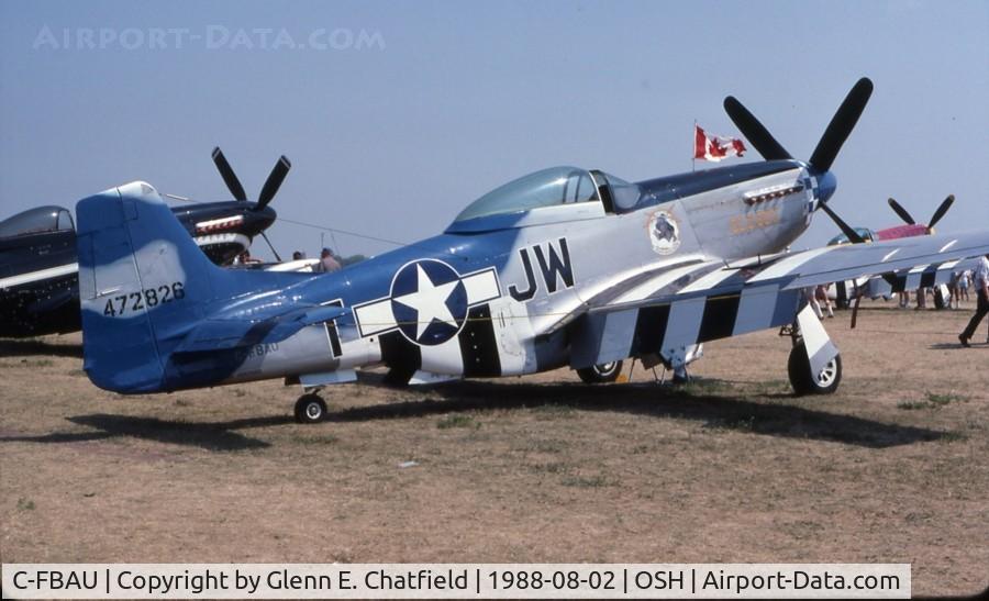 C-FBAU, 1945 North American P-51D Mustang C/N 122-39285, At the EAA Fly In