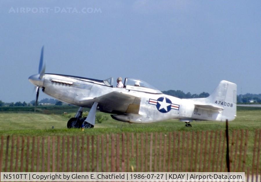N510TT, 1944 North American F-51D Mustang C/N 44-74008, At the Dayton Internationa Air Show and Trade Exposition under old call sign of N51RR