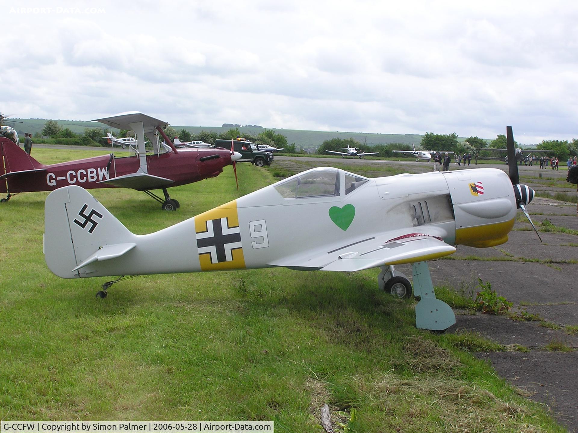 G-CCFW, 2003 WAR Focke-Wulf 190 C/N PFA 081-12729, Homebuilt replica FW190 at Keevil