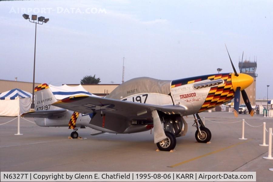 N6327T, 1962 North American F-51D Mustang C/N 44-74417A, At open house display