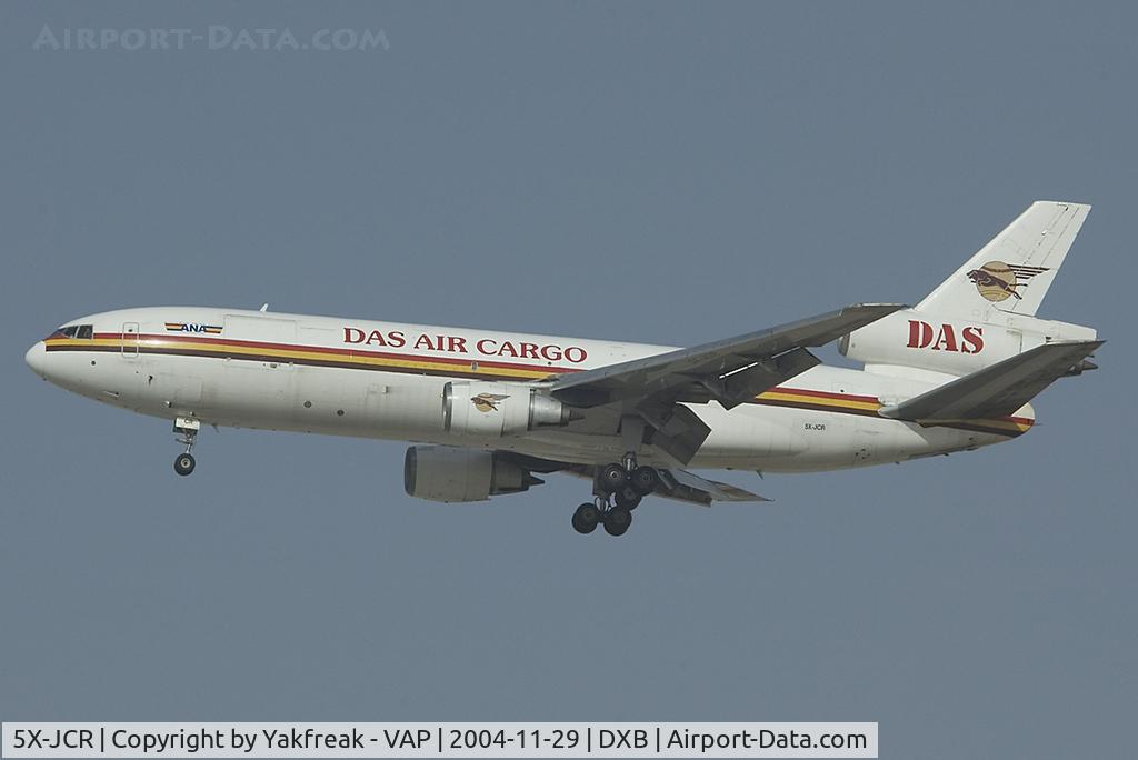 5X-JCR, 1980 McDonnell Douglas DC-10-30F C/N 47831, Das Air Cargo DC10F clear to land
