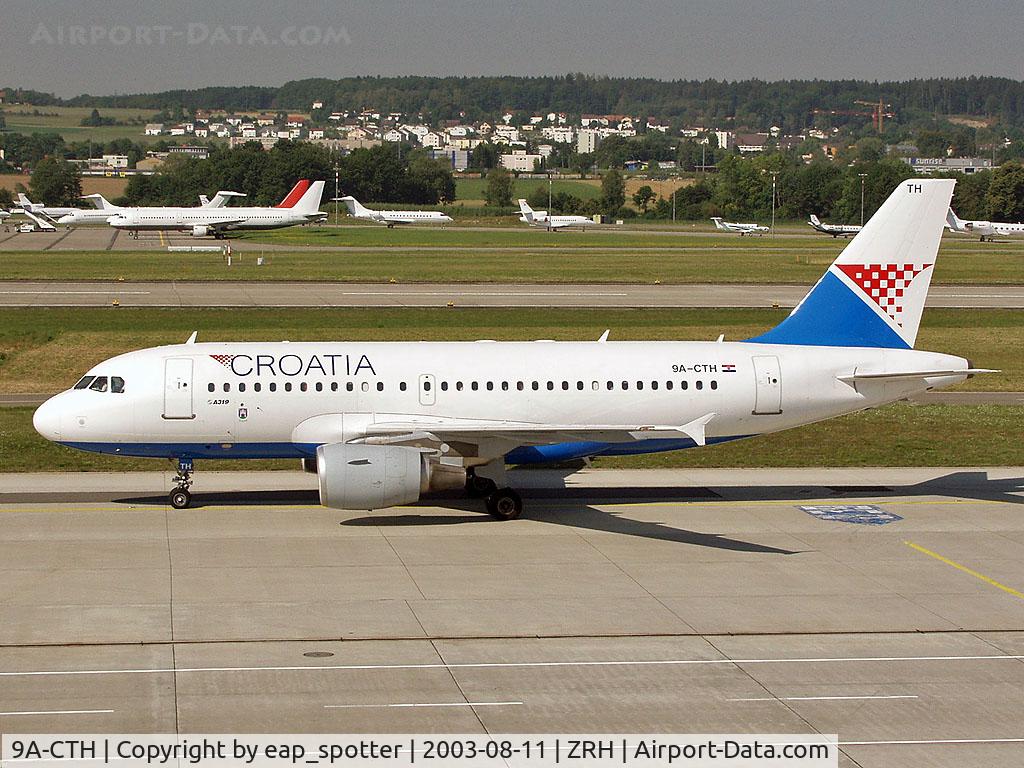 9A-CTH, 1998 Airbus A319-112 C/N 833, Taxiing to stand