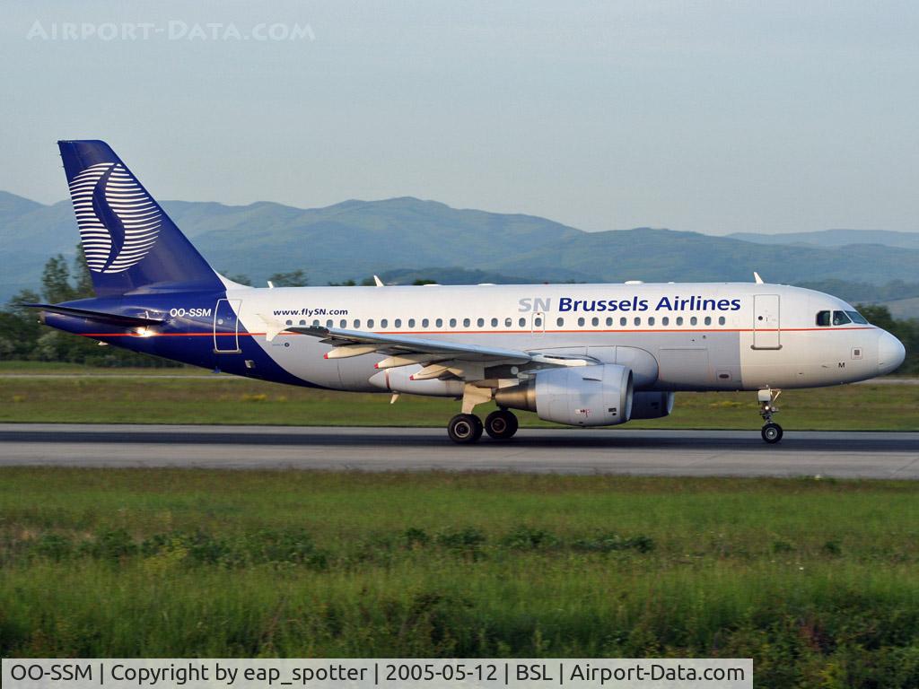 OO-SSM, 2000 Airbus A319-112 C/N 1388, Departing to BRU