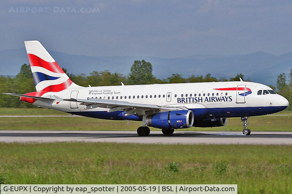 G-EUPX, 2001 Airbus A319-131 C/N 1445, Coming from LHR